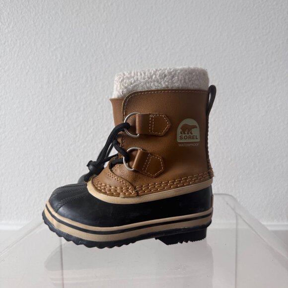Sorel Kids Waterproof Snow Boots Black Size 9C | Winter Outdoor Classic - Picture 4 of 14